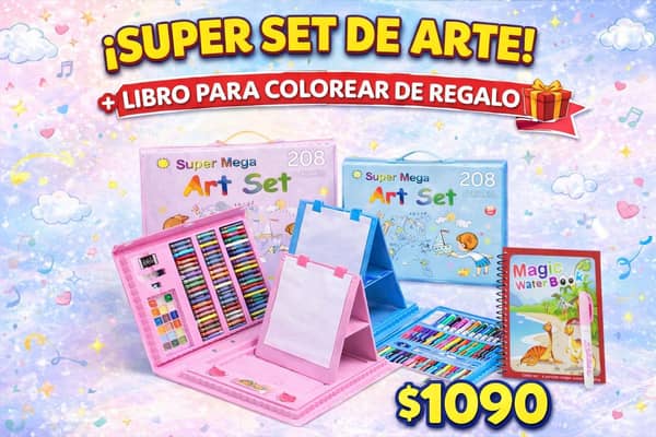 Maletin set arte+ Libro colorear REGALO!